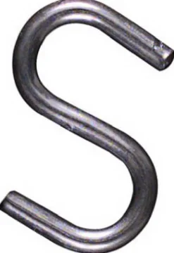 National Hardware Zinc-Plated Silver Steel 3/4 in. L Open S-Hook 5 lb 8 pk