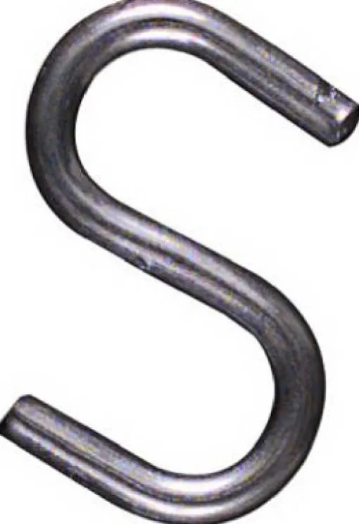 National Hardware Zinc-Plated Silver Steel 3/4 in. L Open S-Hook 5 lb 8 pk