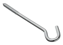 National Hardware Zinc-Plated Silver Steel 8 in. L Screw Hook 150 lb 1 pk