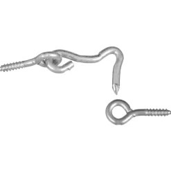 National Hardware Zinc-Plated Silver Steel 1 in. L Hook and Eye 2 pk