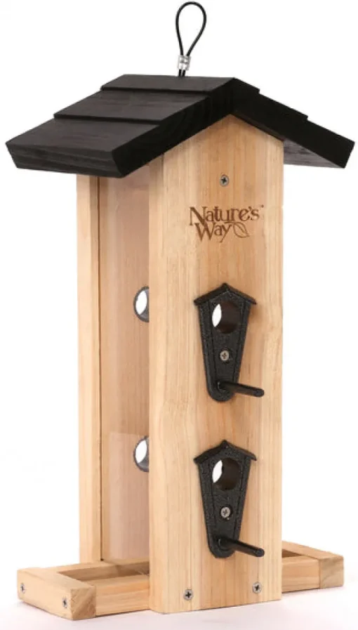 Nature's Way CWF7 2 Quart Cedar Vertical Straight Feeder