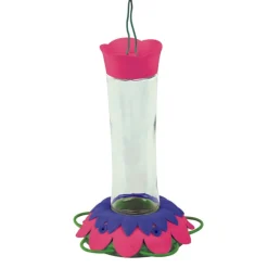 Nature's Way So Real Hummingbird 20 oz Glass/Metal/Plastic Gravity Nectar Feeder 5 ports (Pack of 6)