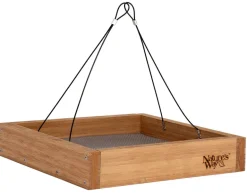 Nature's Way Wild Bird and Finch 3 oz Bamboo Platform Bird Feeder 1 ports (Pack of 4).