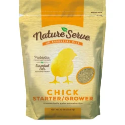 NatureServe Non-Medicated Grower/Starter Feed Crumble For Poultry 10 lb