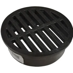 NDS 4 in. Black Round Polyethylene Drain Grate