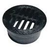 NDS 3 in. Black Round Polyethylene Drain Grate