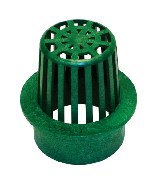 NDS 3 in. Green Round Polyethylene Atrium Grate