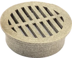 NDS 4 in. Sand Round Polyethylene Drain Grate