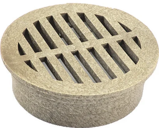 NDS 4 in. Sand Round Polyethylene Drain Grate