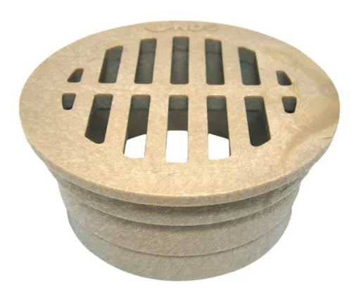 NDS 3 in. Sand Round Polypropylene Drain Grate