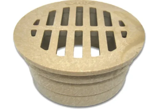 NDS 3 in. Sand Round Polypropylene Drain Grate