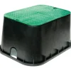 NDS 20 in. W X 13 in. H Rectangular Valve Box with Overlapping Cover Black/Green