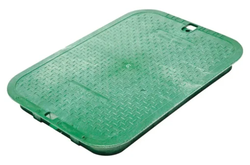 NDS 21-1/2 in. W X 2 in. H Rectangular Valve Box Cover Green