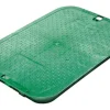 NDS 16-13/16 in. W X 2 in. H Rectangular Valve Box Cover Green