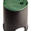 NDS 6 in. W X 9-1/16 in. H Round Valve Box with Overlapping Cover Black/Green