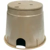 NDS 12.9 in. W X 11.6 in. H Round Valve Box with Lid Brown
