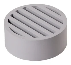 NDS 4 in. White Round Plastic Drain Grate