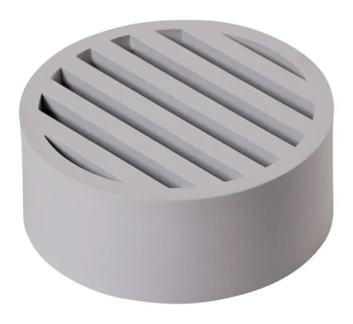 NDS 4 in. White Round Plastic Drain Grate