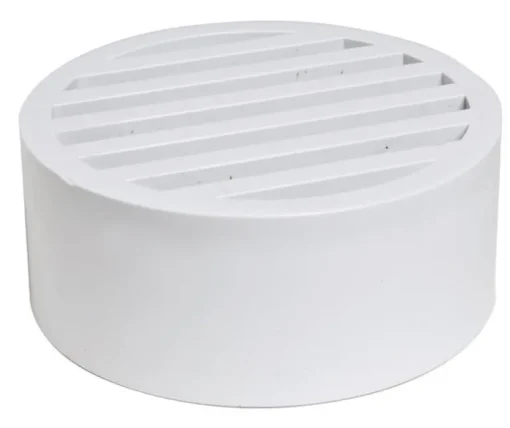 NDS 4 in. White Round PVC Drain Grate