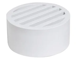NDS 3 in. White Round PVC Drain Grate
