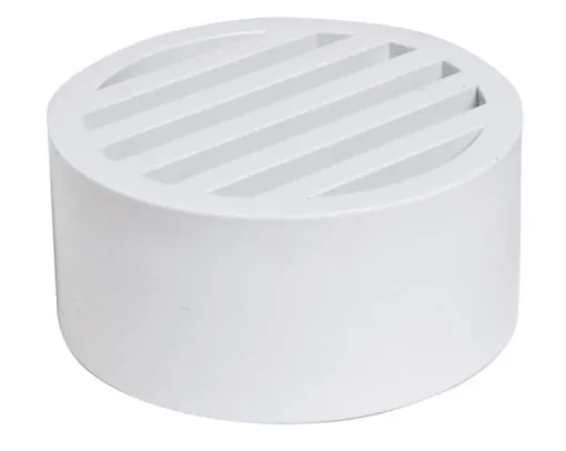 NDS 3 in. White Round PVC Drain Grate