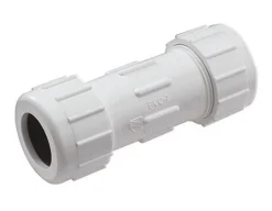 NDS Schedule 40 1-1/4 in. Compression x 1-1/4 in. Dia. Compression PVC Coupling