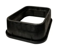 NDS Black Plastic Rectangular Riser 13 L x 6 H x 20 W in. for Valve Box