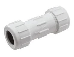 NDS Schedule 40 1-1/2 in. Compression each X 1-1/2 in. D Compression PVC 6-3/4 in. Coupling 1 pk