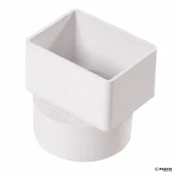 NDS Schedule 35 3 in. Hub each Female PVC Flush Downspout Adapter 1 pk