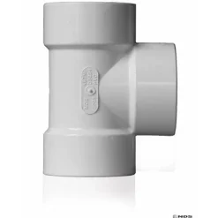NDS Schedule 35 3 in. Hub each X 3 in. D Hub PVC Straight Tee 1 pk