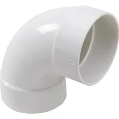 NDS Schedule 35 4 in. Hub each X 4 in. D Hub PVC Elbow 1 pk