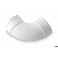 NDS Schedule 35 3 in. Hub each X 3 in. D Hub PVC Elbow 1 pk