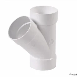 NDS Schedule 35 4 in. Hub each X 4 in. D Hub PVC Wye 1 pk
