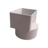 NDS Schedule 35 3 in. Hub each X 4 in. D Female PVC Downspout Adapter 1 pk