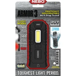 Nebo 360 Lumens AAA Battery Black LED COB Flashlight