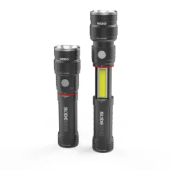 Nebo Aluminum Black 500 lm Lithium-Ion LED Rechargeable Flashlight 1.75 L x 6.875 H in.