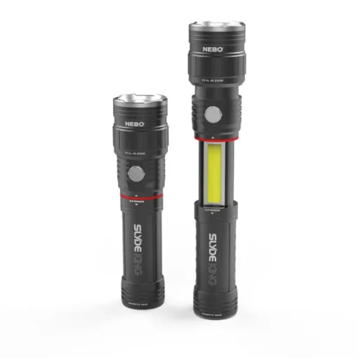 Nebo Aluminum Black 500 lm Lithium-Ion LED Rechargeable Flashlight 1.75 L x 6.875 H in.