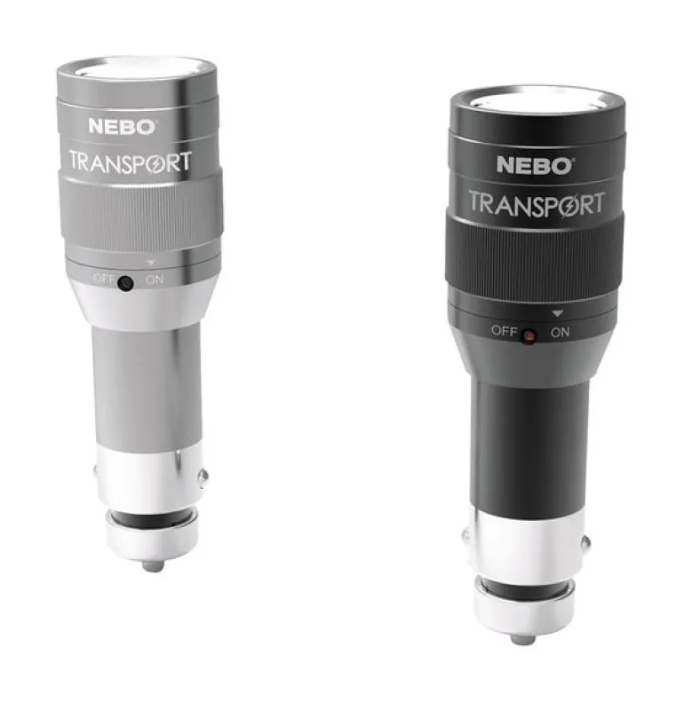 Nebo Transport Assorted Color Aluminum 125 lm. LED Rechargeable Flashlight with Battery (Pack of 18)