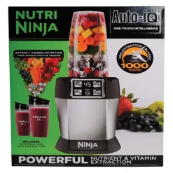 Ninja Black/Silver Metal/Plastic Blender 24 oz 2 speed