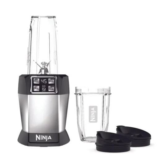Ninja Black/Silver Metal/Plastic Blender 24 oz 2 speed