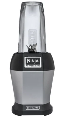Ninja Black/Silver Metal/Plastic Blender 24 oz 3 speed
