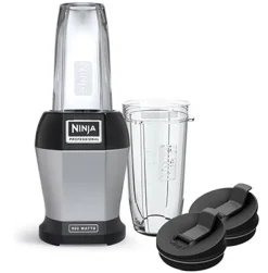 Ninja Black/Silver Metal/Plastic Blender 24 oz 3 speed