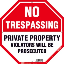 NO TRESPASSING SIGN