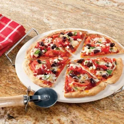 Nordic Ware 13 in. W X 13 in. L Pizza Stone Natural