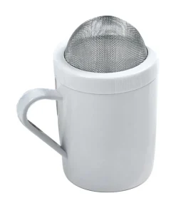 Norpro White Stainless Steel Flour and Sugar Shaker 8 oz