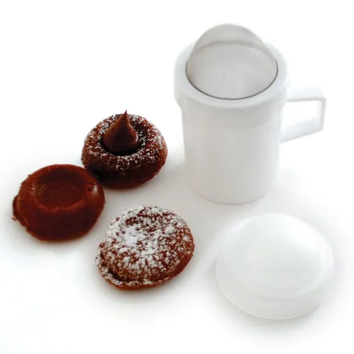 Norpro White Stainless Steel Flour and Sugar Shaker 8 oz