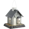 North States Bayside Cottage Wild Bird 5 lb. Plastic Hopper Bird Feeder 4 ports