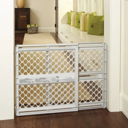 North States Gray 26 in. H X 26-42 in. W Plastic Child Safety Gate