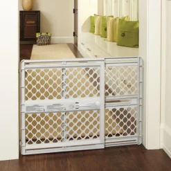 North States Gray 26 in. H X 26-42 in. W Plastic Child Safety Gate
