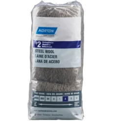 Norton 2 Grade Medium/Coarse Steel Wool Pad 12 pk